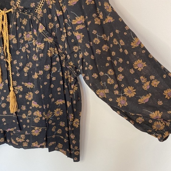 Free People Never A Dull Moment Floral Blouse - Picture 3 of 7